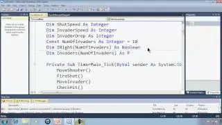 Visual Basic Express 2010 Tutorial 38 Copy And Paste Arrays Section 1/2 - EZInvaders Part 7 Game