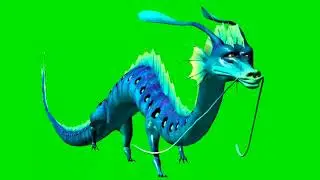 The BLUE DRAGON Walking green screen shot 🐉🐉🐉🐉 NEW 2021.