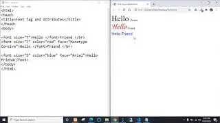 Html Tutorials   Font