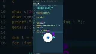 Reverse string without strrev() function|| C language tutorial 