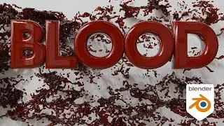 How to make blood in Blender 4! Splattter and sploosh!