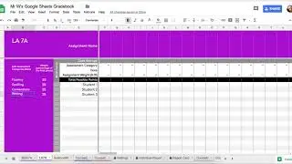 Editing Assessment Categories and Adding Grades in Gradebook for Google Drive