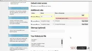 Creare il robots.txt con Robots.txt File Generator