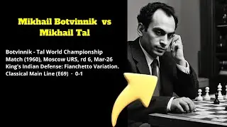 Mikhail Botvinnik vs Mikhail Tal Botvinnik   Tal World Championship Match 1960 #mikhailtal  #chess