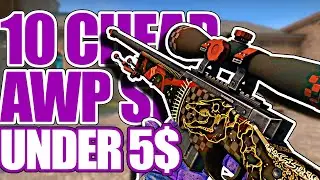 10 CHEAP AWP SKINS (Under 5$) ★ CS:GO Showcase