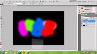 Photoshop CS5 - How to make a mutli-colored glow on text.