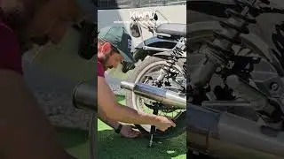 Roadside Rescue: How to Easily Lift Your Motorcycle Rear Wheel Anywhere! #MotorcycleMaintenance