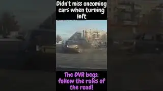 An accident with three cars on a turn. #shorts