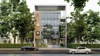 Commercial Complex Exterior in D5 Render | 3D Exterior Virtual Tour | Architectural Visualization