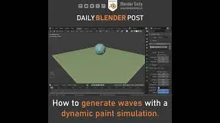 Waves with Dynamic Paint in Blender