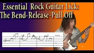 Bend, Release, Pull Off On Electric Guitar