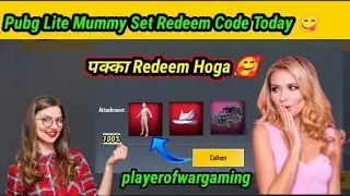 pubg lite redeem code today | pubg lite mummy set redeem code today 😍 | pubg lite redeem code 😘