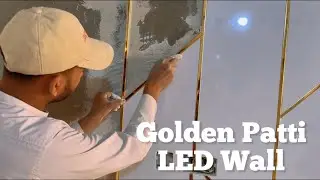 Golden Patti LED Wall Tile Work  Luxury Look