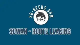 SDWAN - Route Leaking Live Lecture