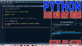 ✅  How To Round Down All Numbers In A Python Array 🔴