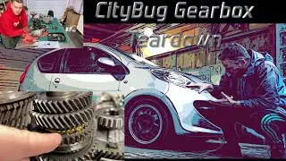 🇬🇧CityBug Gearbox Teardown, 1st Gear Fault. Smashed Gear! Peugeot 107 Toyota Aygo Citroen C1
