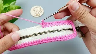 DIY Crochet Zipper Purse | How to Crochet Purse Bag With Zipper | Free Pattern | ViVi Berry DIY