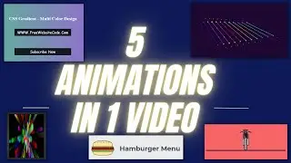 CSS Dots Animation - CSS Animation Effect - CSS Gradient - CSS Multi Color Design -Free Website Code