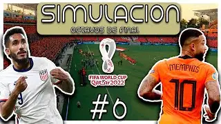 Estados Unidos vs Paises Bajos ▌Simulacion Fifa 22 ▌Octavos de Final ⚽️Fecha 3/12