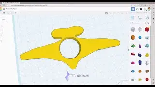 Tinkercad Tutorial - Die Zeichenfunktion für einen Buchseitenhalter genutzt