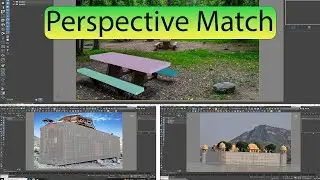How to use Perspective Match in 3dsmax