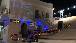 JULY 2020 - Ios (Greece) Walk in the City Center by Night