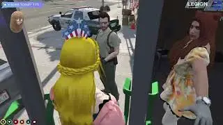 APRIL FOOZE (FUSLIE) AND KRISTOFERYEE (JAY QUE) MARIO PARTY BANK ROBBERY IN GTA RP ft KITTY AND AP