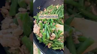 Pork + Green Beans - my son will actually eat this!!