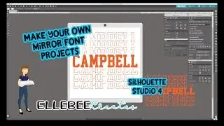 Create Your Own Mirror Font with ANY FONT - Silhouette Studio