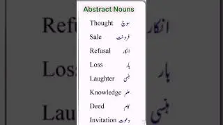 abstracts noun