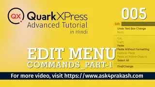 QuarkXpress_Edit Menu Commands_Part 1 #005