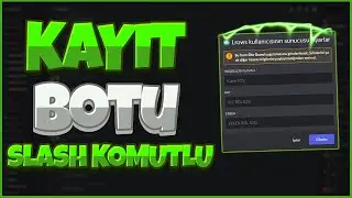 DİSCORD KAYIT BOTU | SLASH KOMUTLU