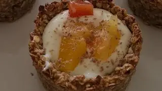 Полезный десерт / Корзиночки с фруктами  /Oatmeal dessert fruit tartlets♥️/ #dessert #десерт