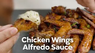 RESEP CHICKEN WINGS ALFREDO ! CEMILAN SIANG MALAM !