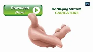 DOWNLOAD HAND.png For YOUR CARICATURE Photoshop Tutorial
