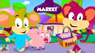 Learn Animals with To Market To Market Song for Kids