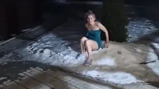 После баньки.