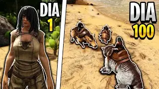Sobrevivi 100 dias no Ark Survival Evolved em Trio! @ExploradorPreguicoso @Skyvitor
