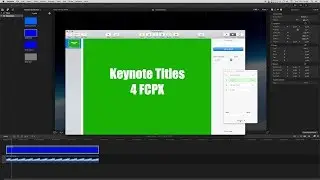 Using Keynote Titles in Final Cut Pro X