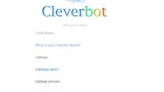 My weird chat with cleverbot #1
