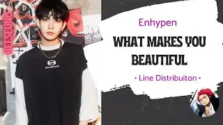 ENHYPEN - What Makes You Beautiful (Original by 1D) ~ Line Distribuiton (With Hidden Vocals)