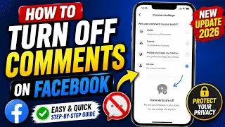 How To Turn-Off Comments on Facebook 2022 | Disable Comments on Facebook Post | 