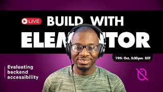 DD Live 09: Build with Elementor - Keyboard-only version