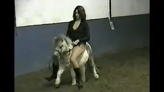 Tall Lady rides lucky pony