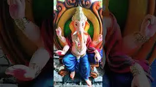 ganpati baba moriya# colour kese karenge #baulidolworkshop