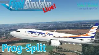 Smartwings nach Split | Prag LKPR✈ Split LDSP | GSX | PMDG B737-800 | VATSIM | MSFS2020