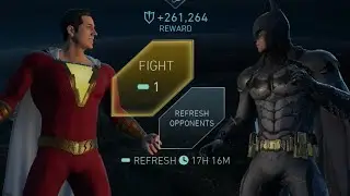 SHAZAM vs BATMAN (Arkham Knight), DOCTOR FATE, HARLEY QUINN ☠️InJustice 2 Mobile Gameplay