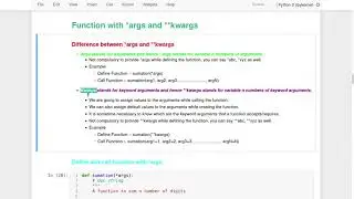 Python Functions #7.3 Functions With *args & **kwargs