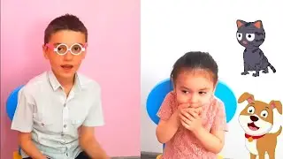 Lalika and Oybek  play School.Why can't you eat m&m's in class?