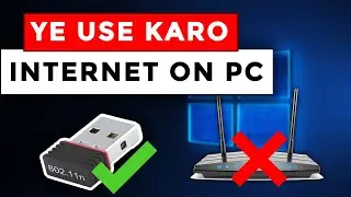 Connect Pc To Mobile Internet In Hindi | Best Wifi Adapter for PC